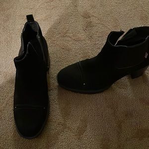 Black suede booties size EU 41